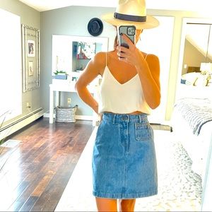 Levi's Blue Mini Skirt
